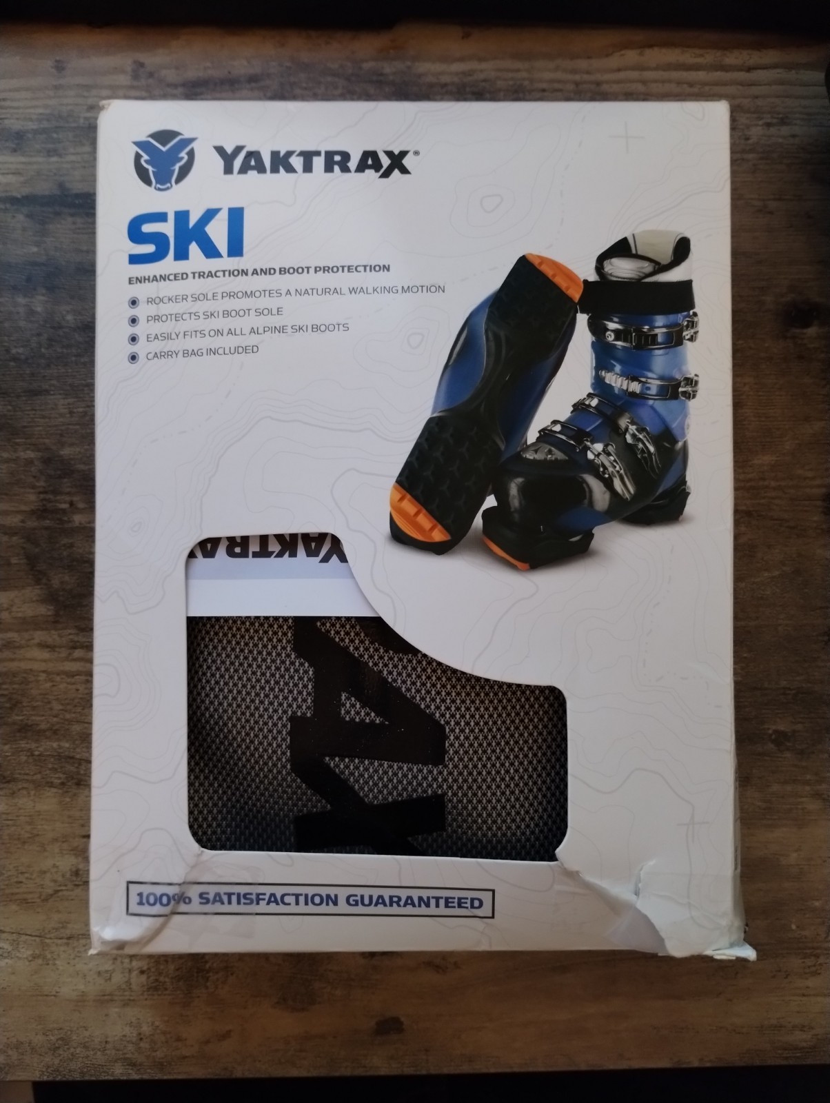 Yaktrax SkiTrax Ski Boot Tracks Traction & Protection Cleats 1 Pair Large