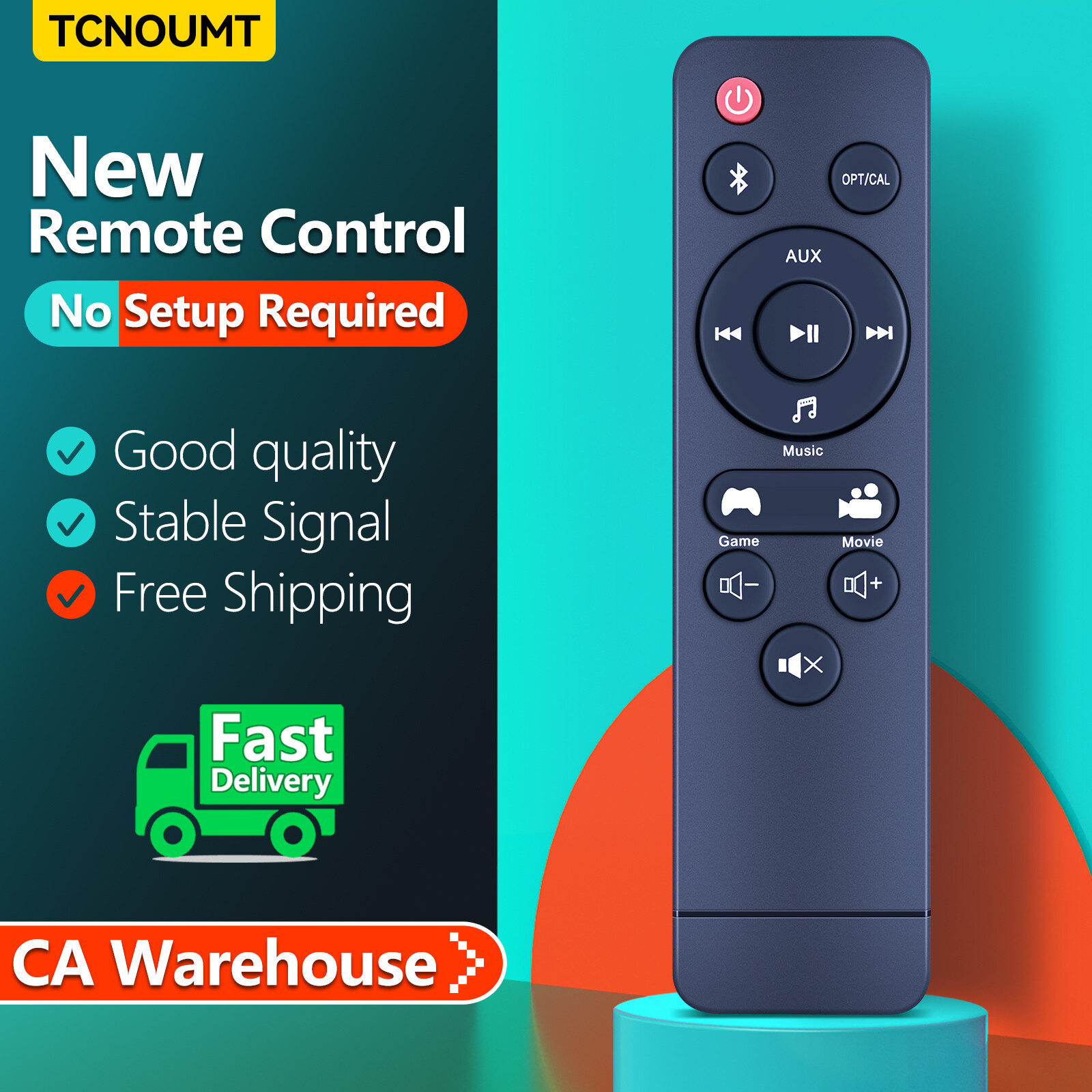 New TT-SK023 Remote Control For TaoTronics SoundBar 100002635 100008045