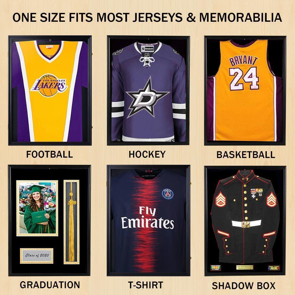 Football Jersey Frame Display Case Jersey Shadow Box Memorabilia Acrylic Clear