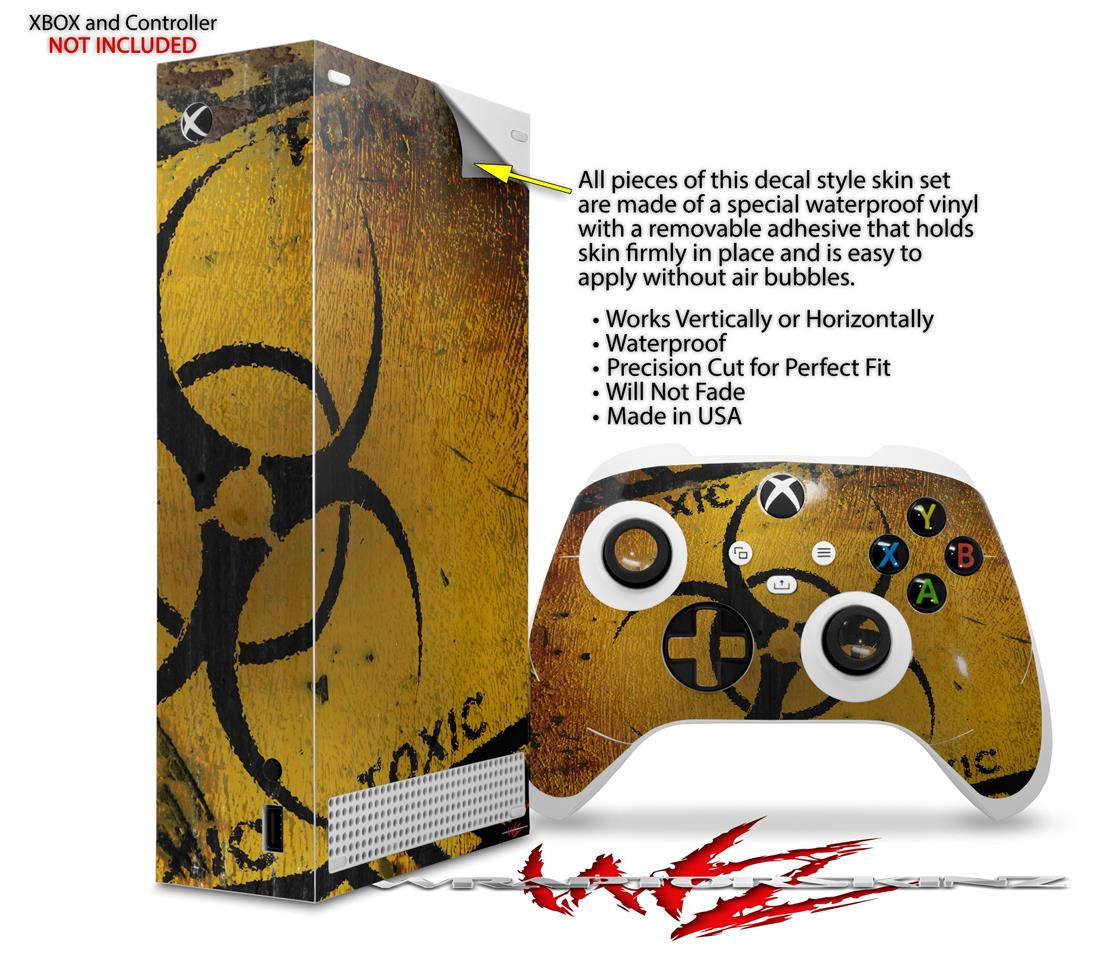 Skin Wrap for XBOX Series S Console Controller Toxic Decay