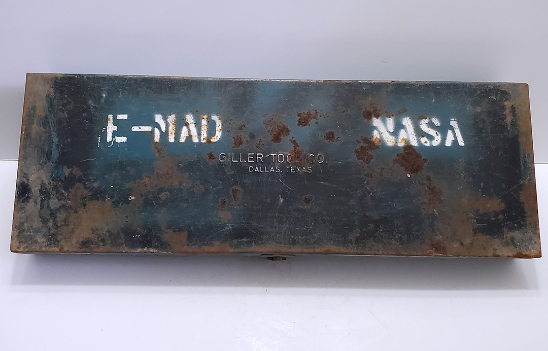 Vintage Giller NASA Metal Tool Storage Box 19" for Sockets or Wrenches