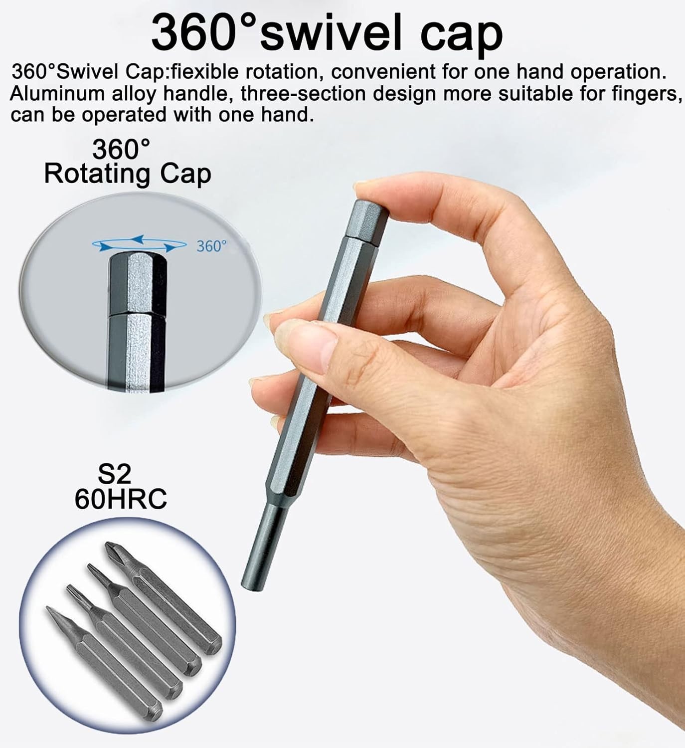 24 In 1 Small Precision Screwdriver Set Magnetic Mini Screwdriver Bit Set For PC