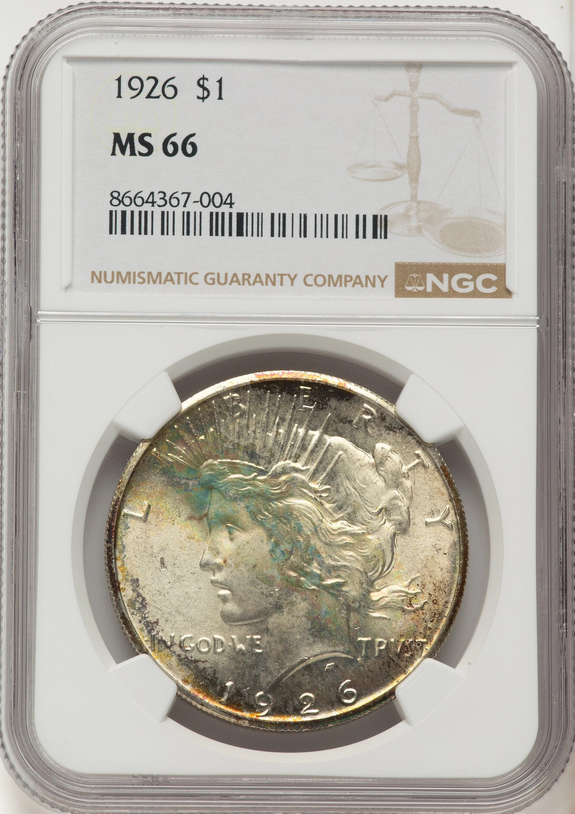 1926 Peace Dollar NGC MS66