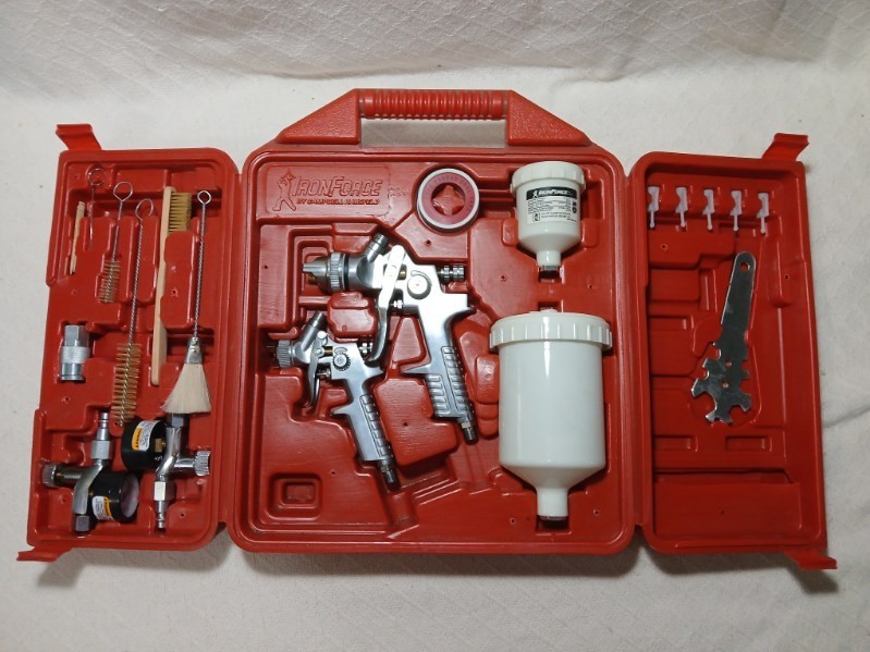 Ironforce by Campbell Hausfeld spray paint gun-Two guns included-Excellent con
