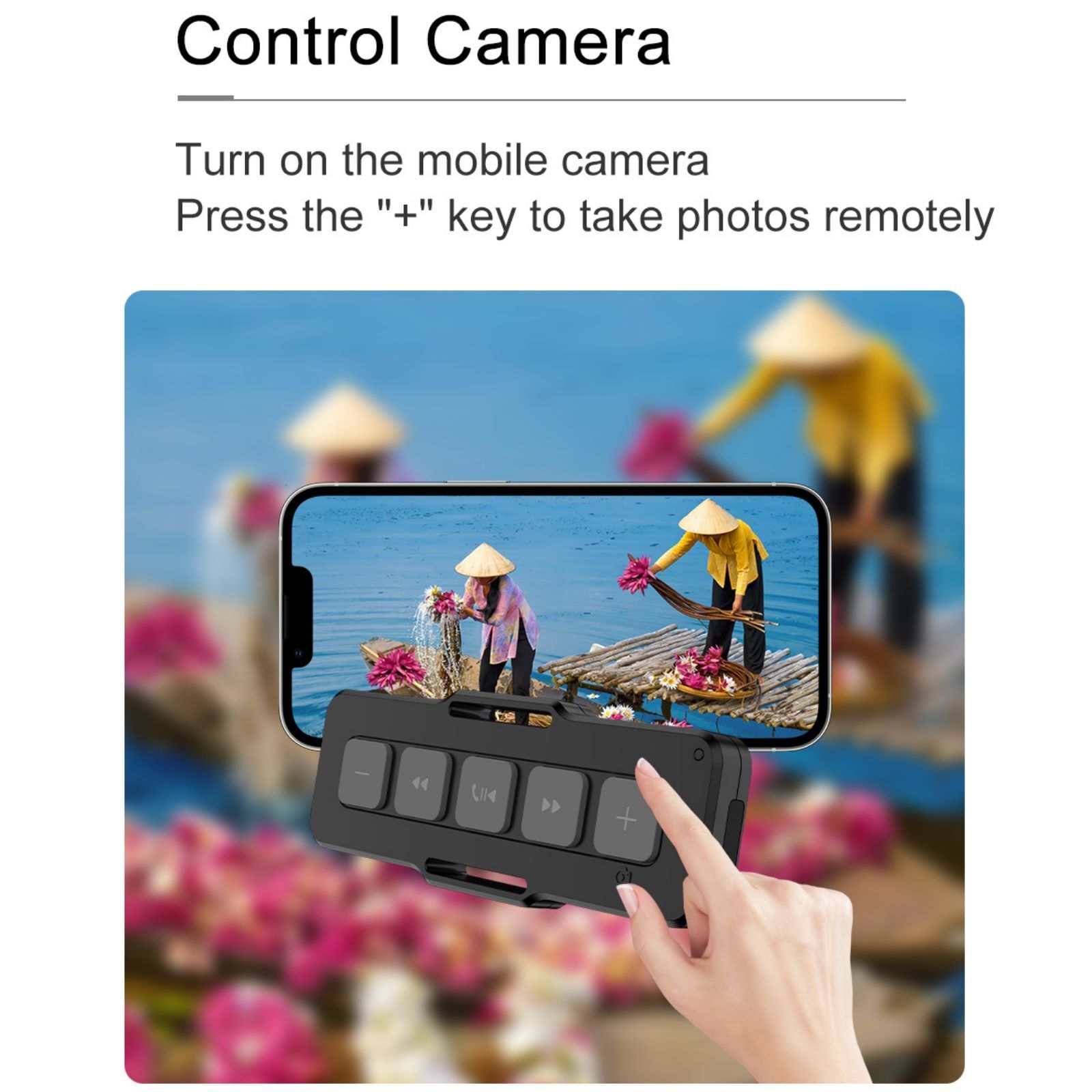 Wireless Bluetooth Audio Music Play Phone Remote Controller Waterproof Outdoor