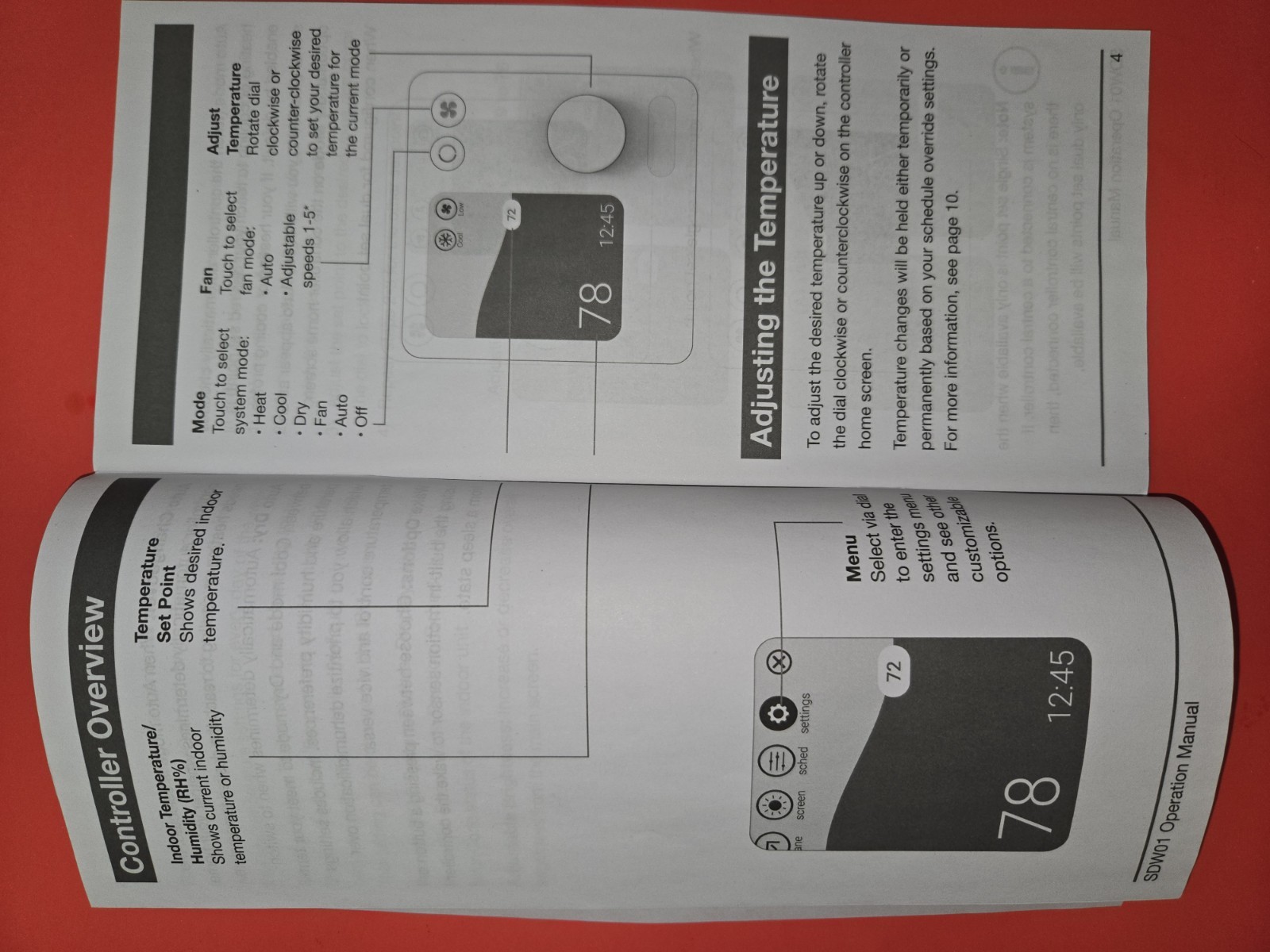 Mitsubishi Electric PAC-SDW01RC-1 SIMPLE DUCTLESS WIRED REMOTE