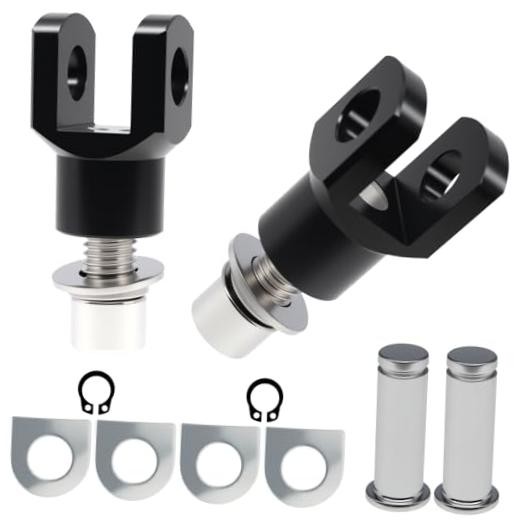 Motorcycle Foot Pegs Mount Supports Footrest Mounting Clevis Hardware Kit black