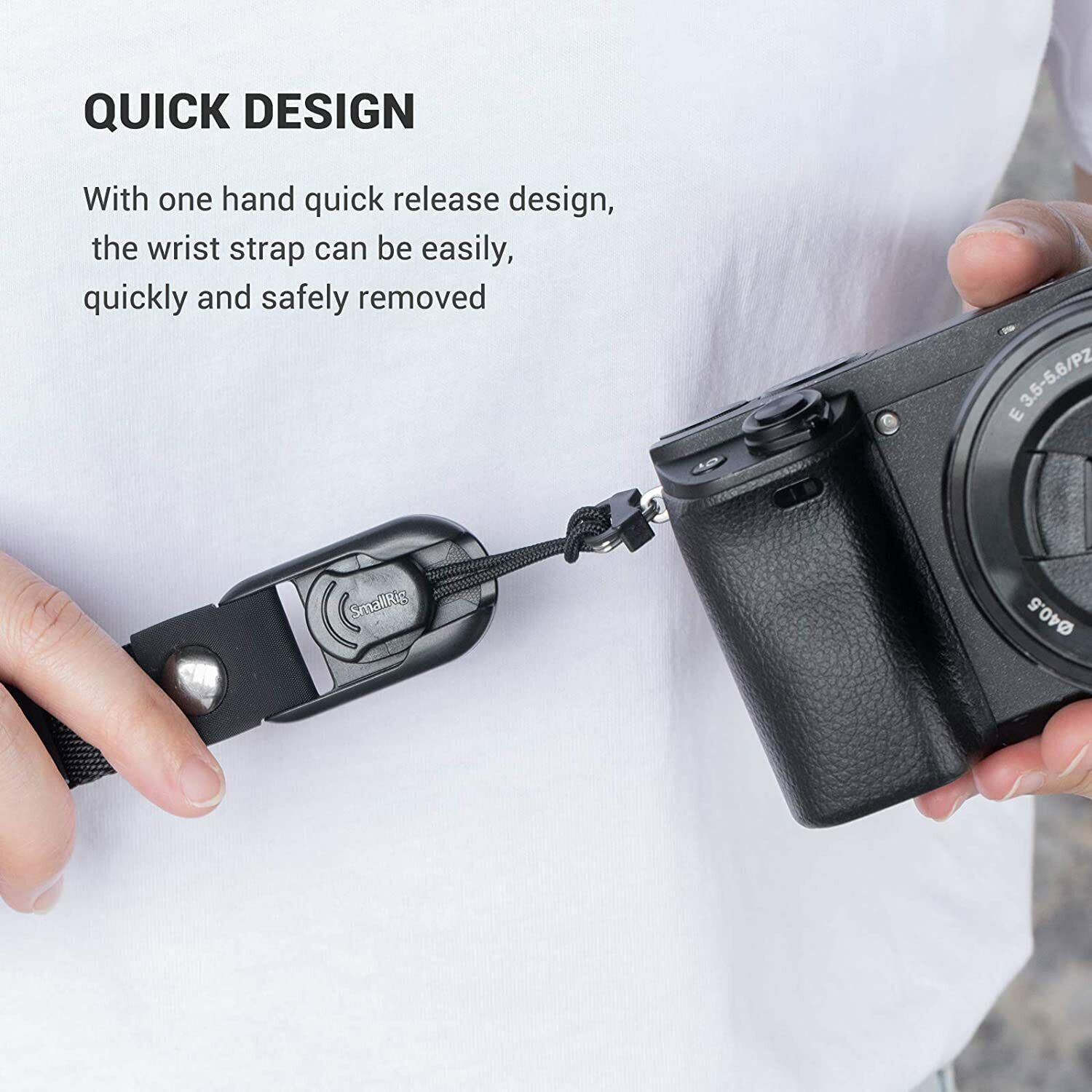 SmallRig Adjustable Camera Strap Cuff Wrist Camera Hand Straps for Sony Nikon