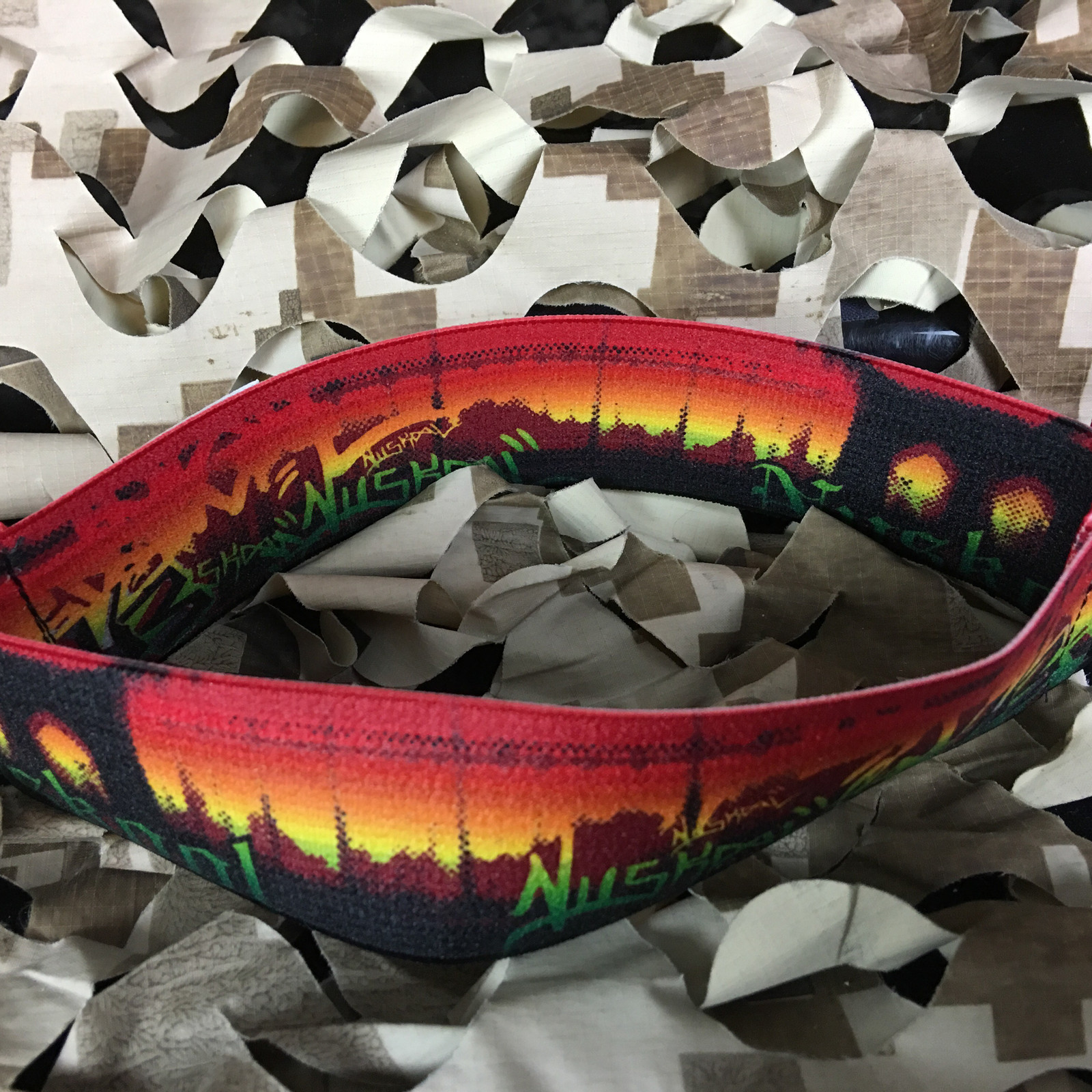 NEW KM Paintball Universal Mask Goggle Strap - 09 Rasta Brooklyn