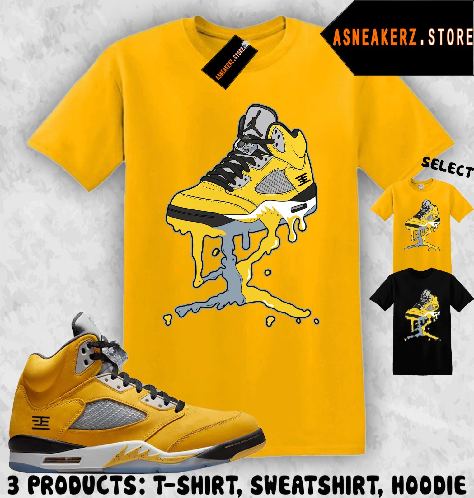 Shirt To Match AJ 5 T23 Tokyo 2025 Sneaker Matching Tee Shoe Dripping 5s T-Shirt