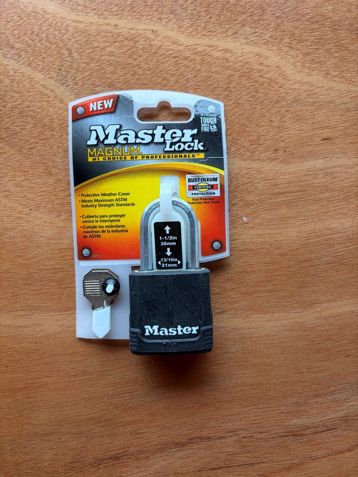 Master Lock Magnum 1-7/8" Steel Keyed Different Covered Padlock – M115XDLF 2keys
