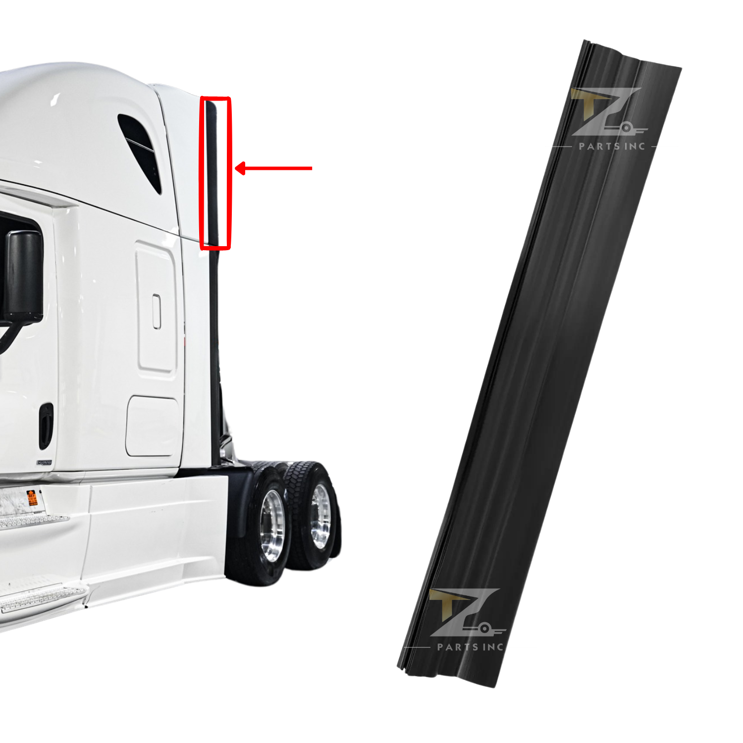 Upper Fairing Extension for Freightliner Cascadia 2008-2017 LH/RH Side