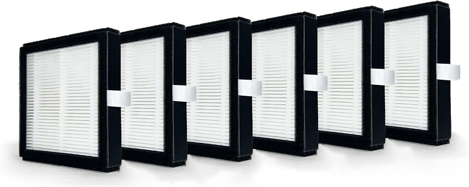 Nispira DH02 True HEPA Filter for Tenergy Sorbi Air Purifier AQ8 Q8 6 Pk
