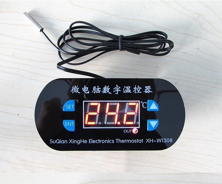 DC 12V /24V /220V Digital LED Heat Cool Thermostat Temperature Controller Sensor