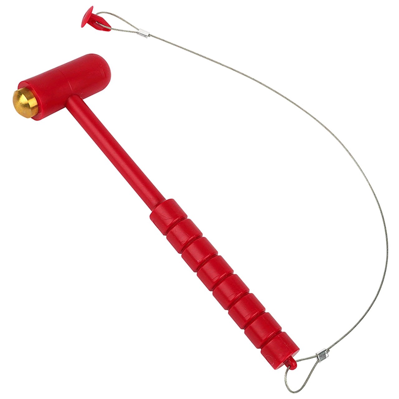 🎯 5LB FIRE  EXTINGUISHER CABINET GLASS BREAKER BAR (HAMMER STYLE) RED
