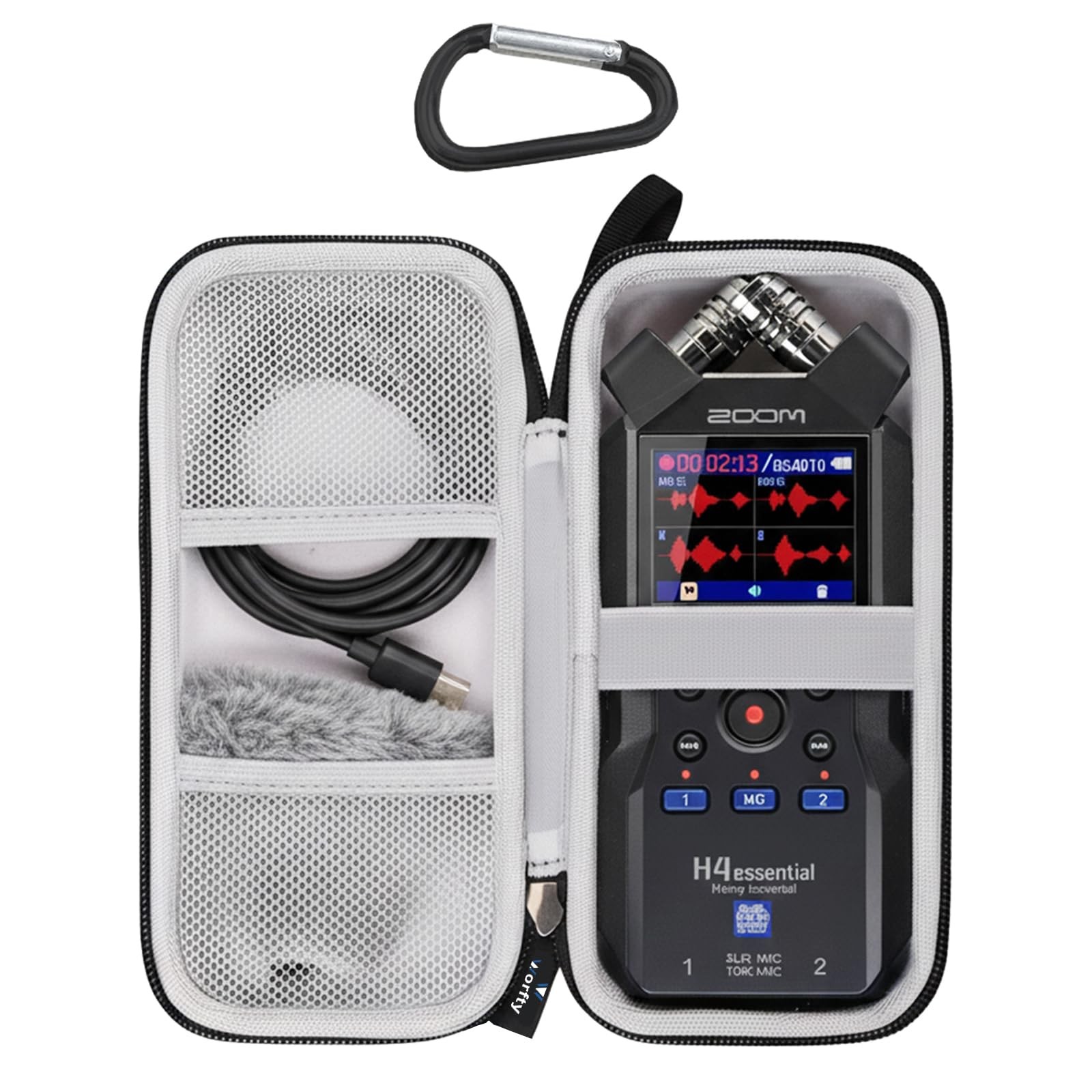for Zoom H4essential 4-Track Handy Recorder (2024 Model) Carrying Storage Cas...
