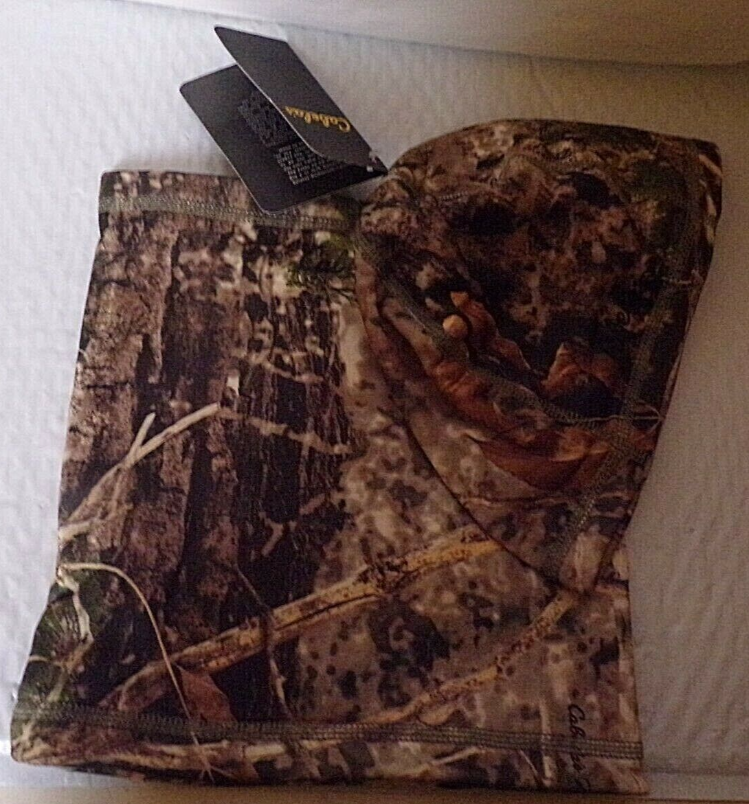 CABELAS ORIGINAL ULTIMATE STRETCH FLEECE BEANIE/GAITER COMBO ZONZ WOODLANDS