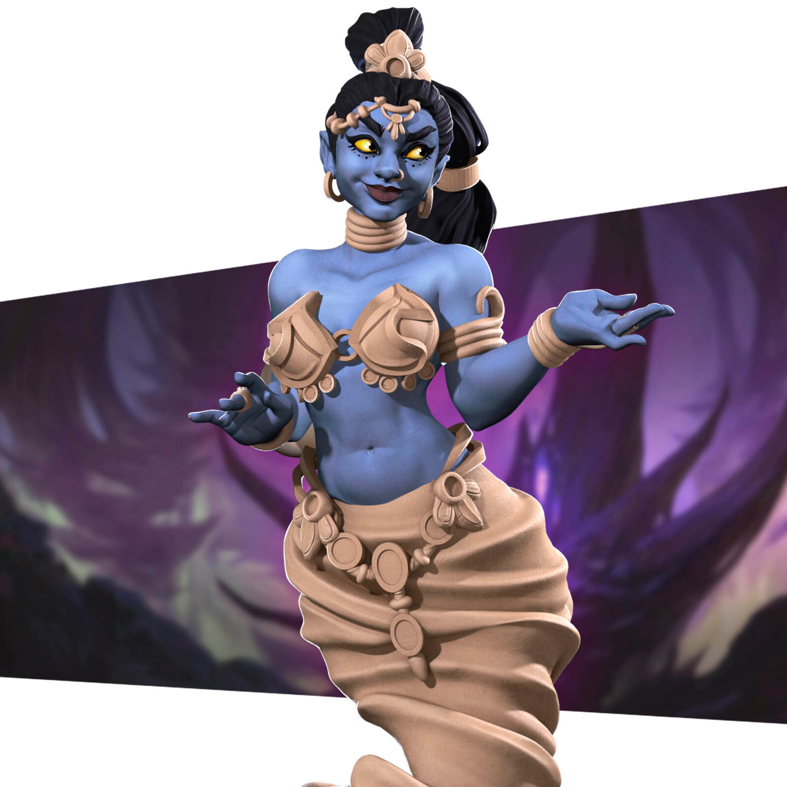 Genie - Pinup - Bite the Bullet - Fantasy Dungeons and Dragons Mini
