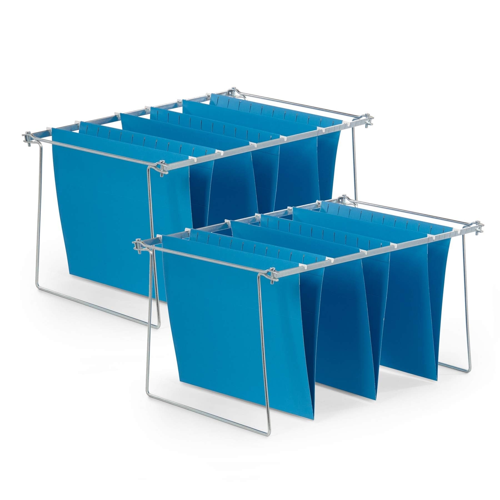 Hanging File Bars 2 Pack Letter Size Steel for Files and Desktop Organization