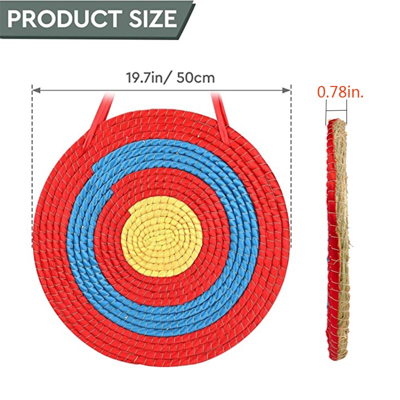 Archery Arrow Target 1-2Layers Handmade 50CM Solid Straw for Bow Target Practice