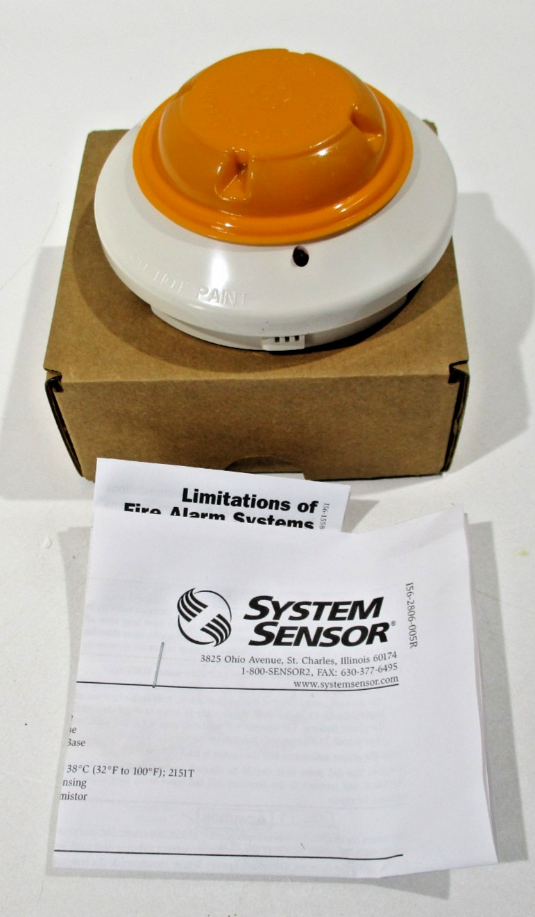 System Sensor 2151 Photoelectronic Low-Profile Plug-In Smoke Detector - White