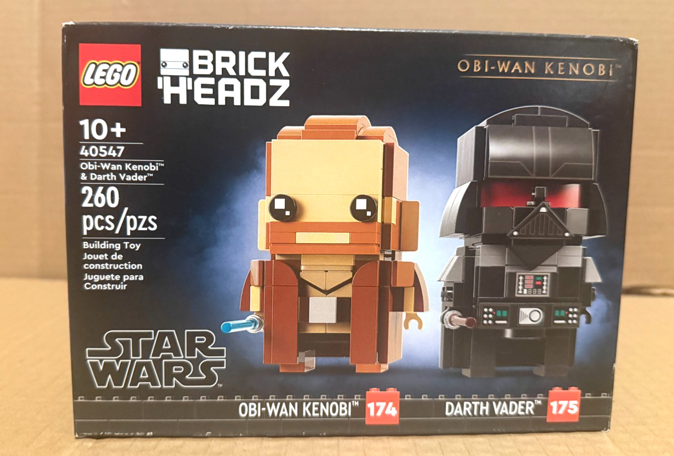 Lego Brick Headz Star Wars Obi Wan Kenobi 174 Darth Vader 175