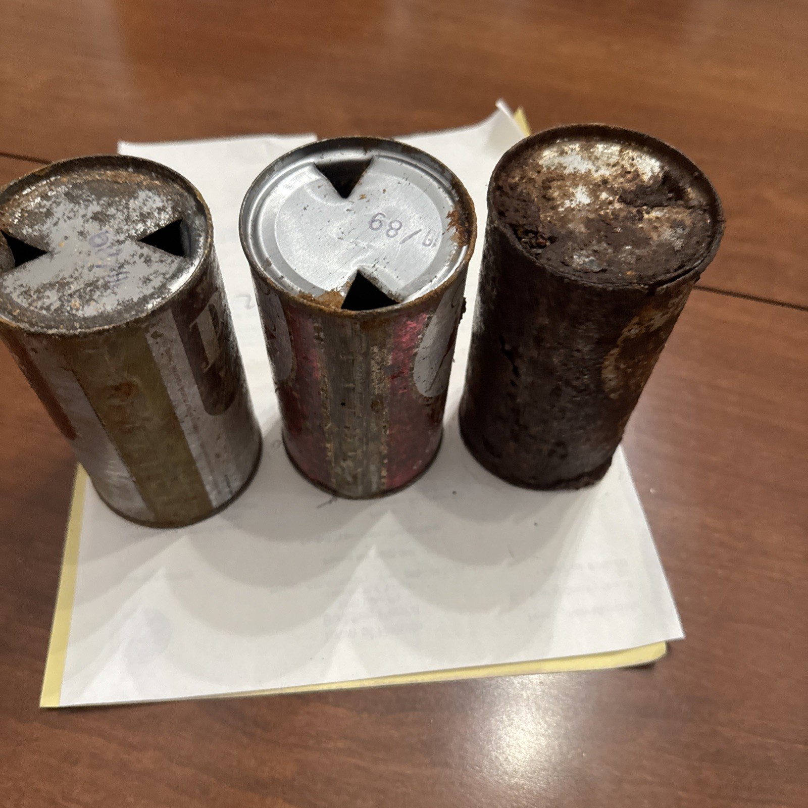 3 Vintage Flat Top Soda Cans Penguin/ Parade/Our Value