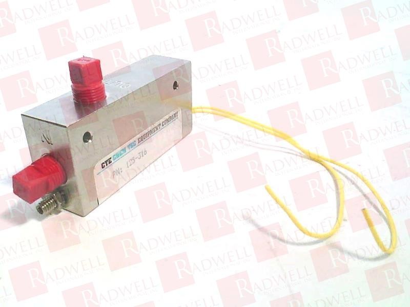 CTE CHEM TEC EQUIP 125-316 / 125316 (NEW NO BOX)