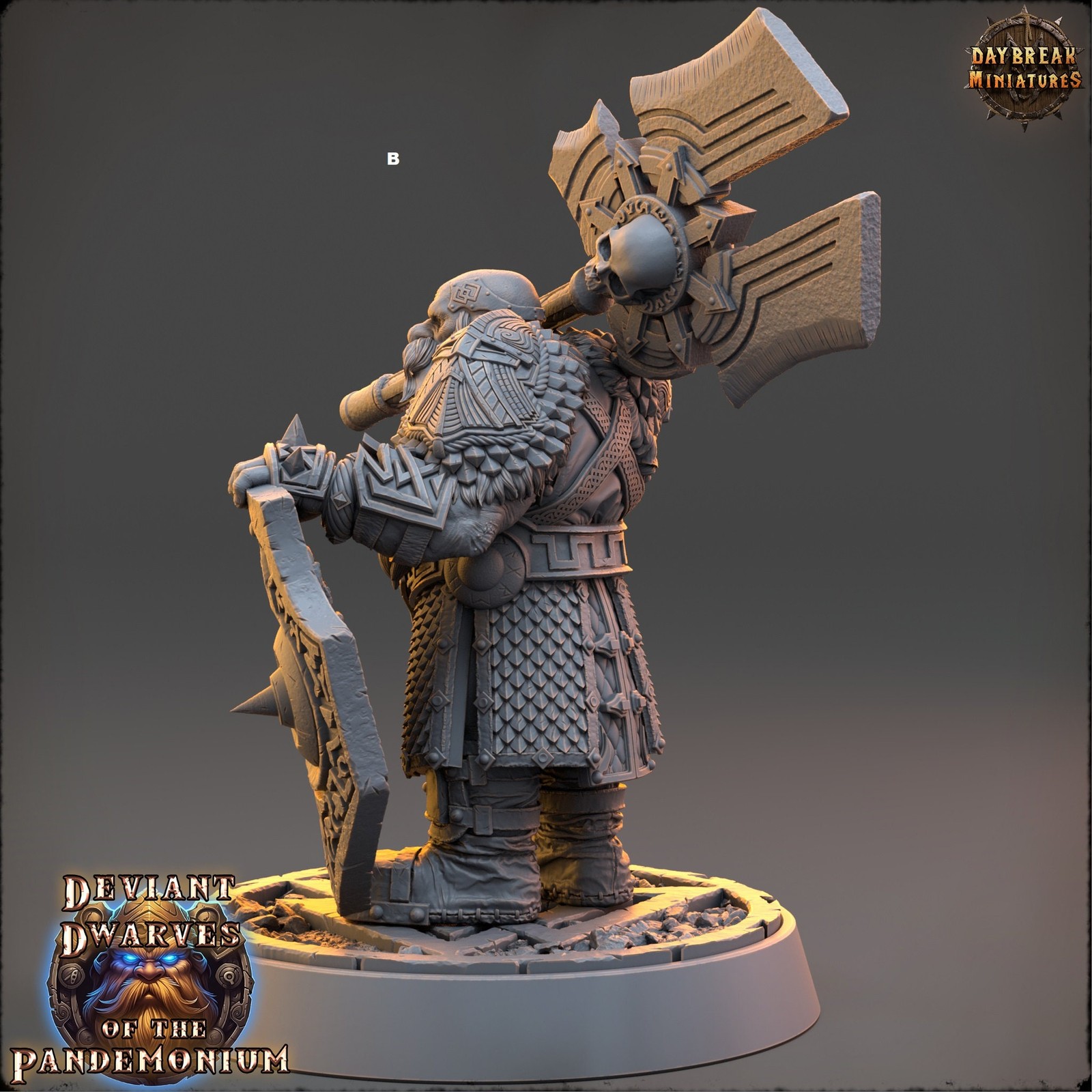 Deviant Dwarf Warrior | DayBreak Miniatures