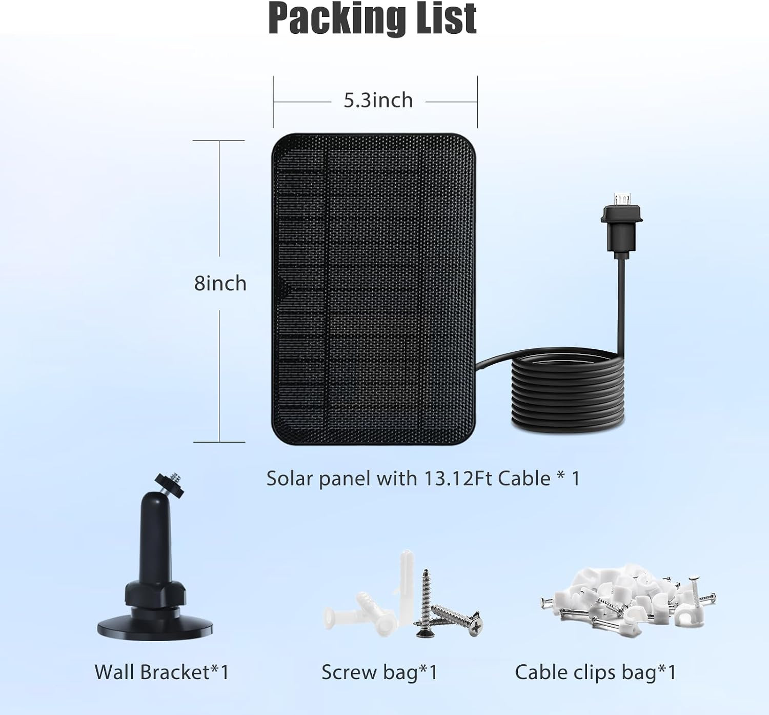 Solar Panel for Blink Camera, Solar Panel Compatible with Blink Outdoor (3rd Gen