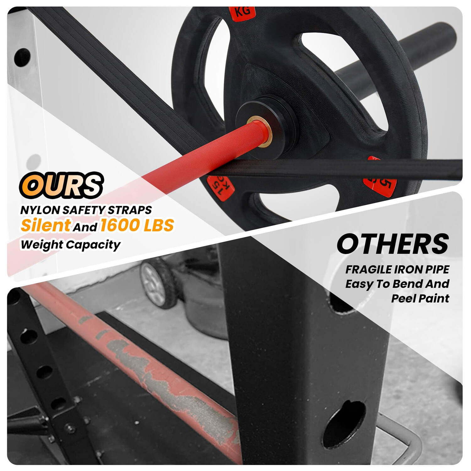 ✔️1600LBS Power Cage with LAT Pulldown Multi-Functional Power Rack W/Cable Pulle