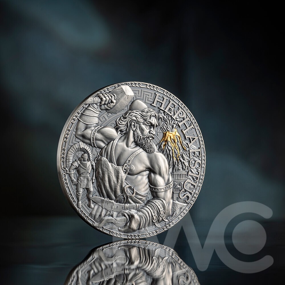 Hephaestus The Great Greek Mythology 3 oz Silver Coin CFA Cameroon 2023