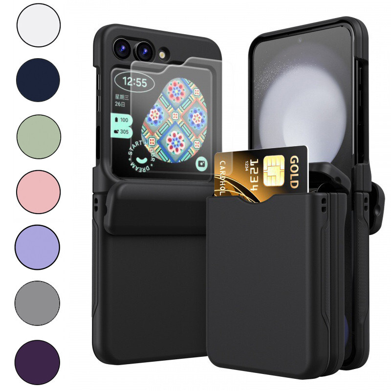 For Samsung Galaxy Z Flip 6 Shockproof Case With Hinge Screen Protector Cover