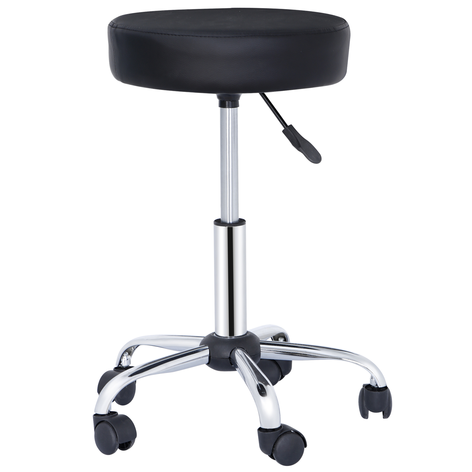 4PCS Hydraulic Salon Rolling Stool Adjustable Swivel Chair w/Wheels for Message