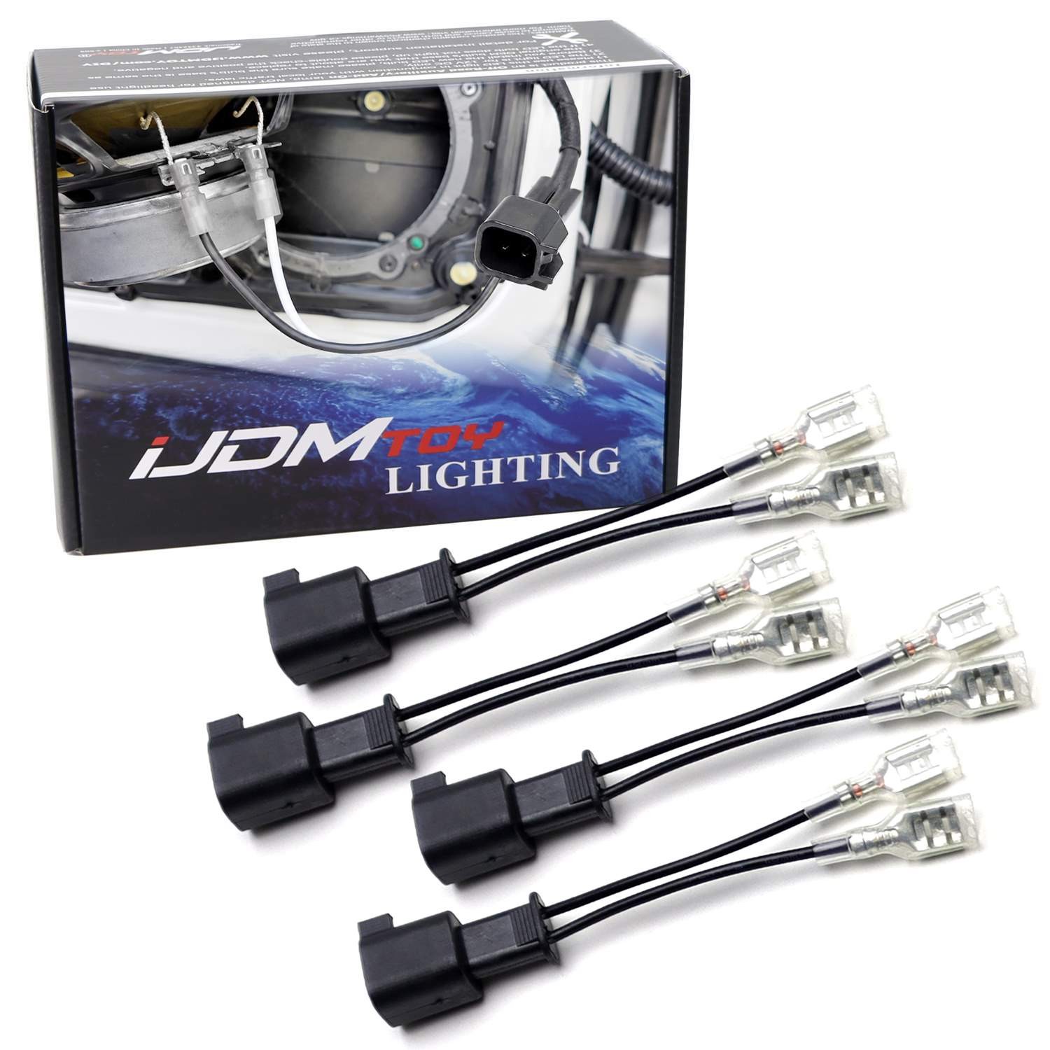 4pc 72-5600 Horn or Door Speaker Wire Adapter For Chevy/GMC, Ford/Linclon, Mazda