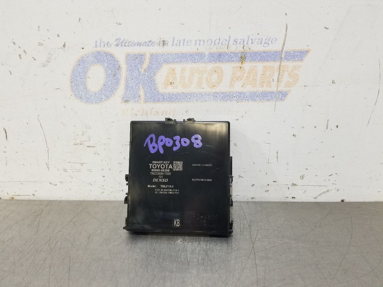 21 2021TOYOTA CAMRY XSE THEFT-LOCKING KEYLESS IGNITION CONTROL MODULE 8999006390