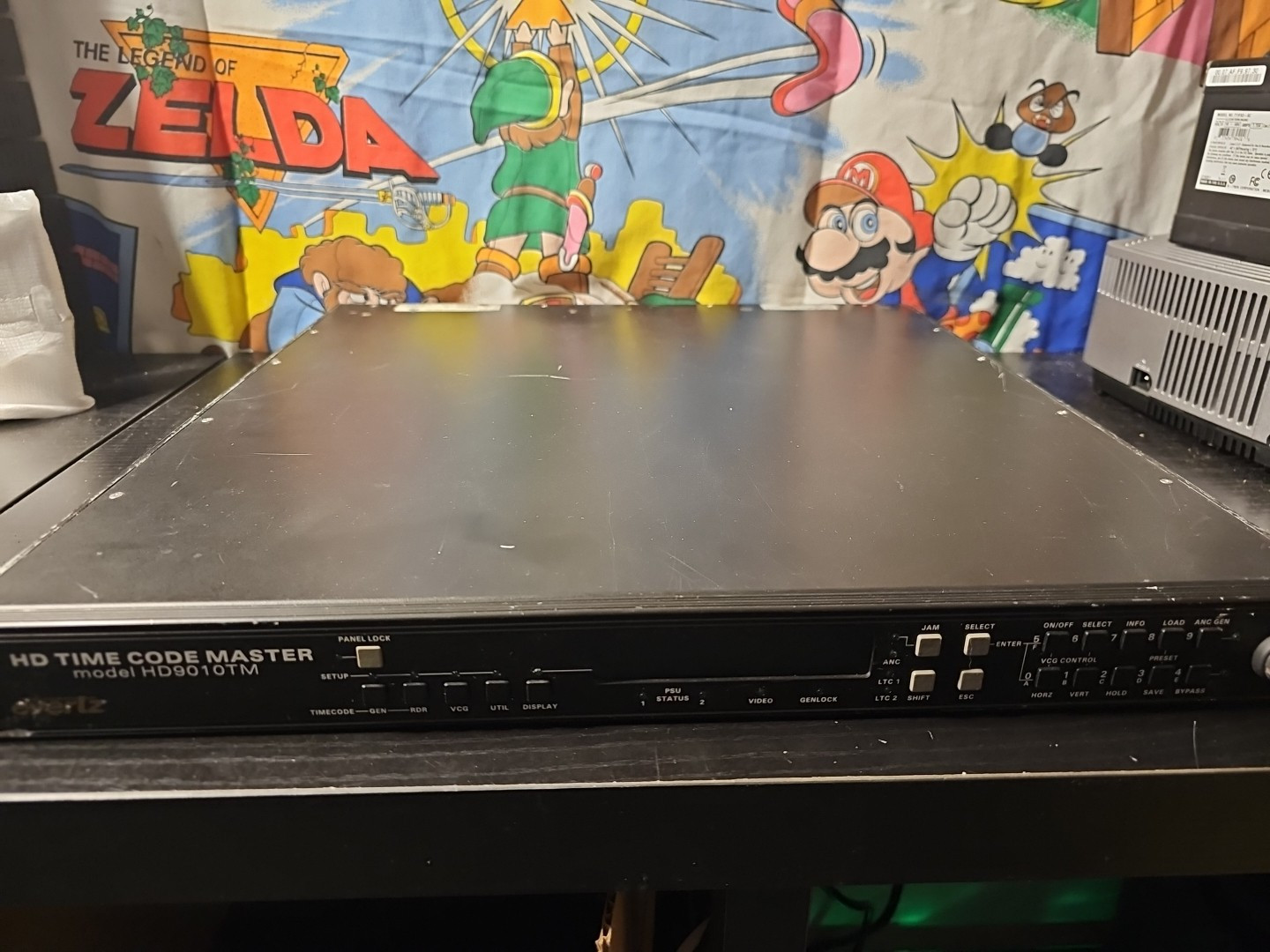 Evertz HD9010TM HD Time Code Master Reader Generator System LTC ATC 2x PS Untest