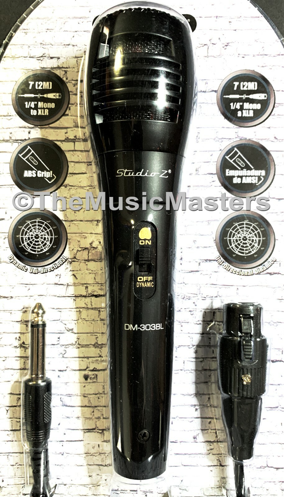 Dynamic Handheld Microphone Karaoke DJ Vocal Mic On/Off Switch 1/4" 6.35mm Plug