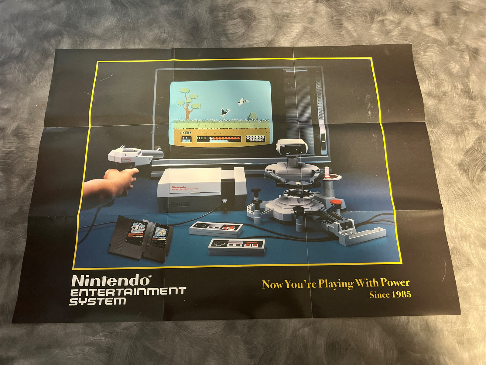 Vintage Nintendo System (NES) Classic Poster 16x22 (15.5 x 21.5 Actual) RARE!