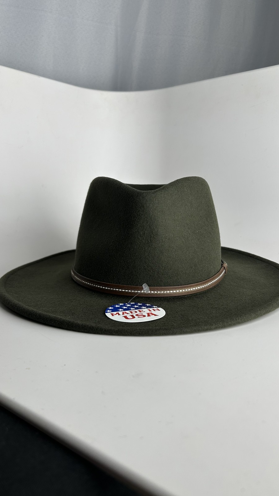 Stetson Mens Gallatin Crushable Wool Hat - Sage - M