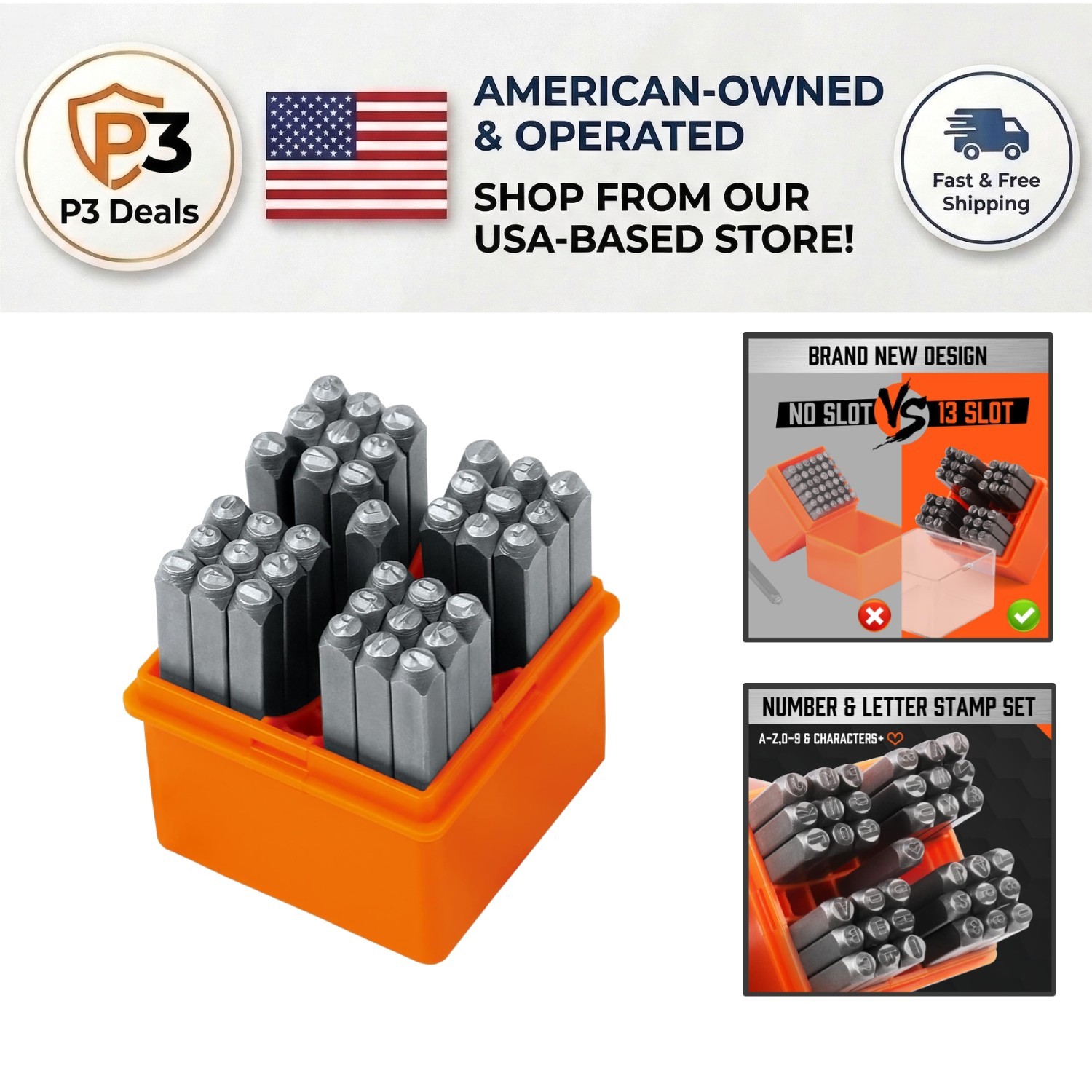 Horusdy 37-Piece Letter & Number Stamp Set - Perfect for Personalized Crafting