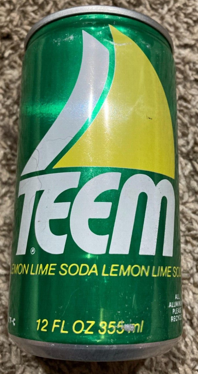 VINTAGE TEAM LEOMON LIME SODA POP TAB ALUMINUM CAN