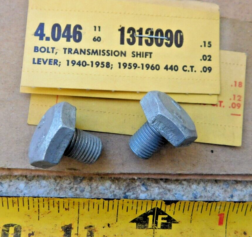 2 NEW TRANSMISSION SHIFT LEVER TO SELECTOR SHAFT BOLTS 1940-60 BUICK CONV. TRANS