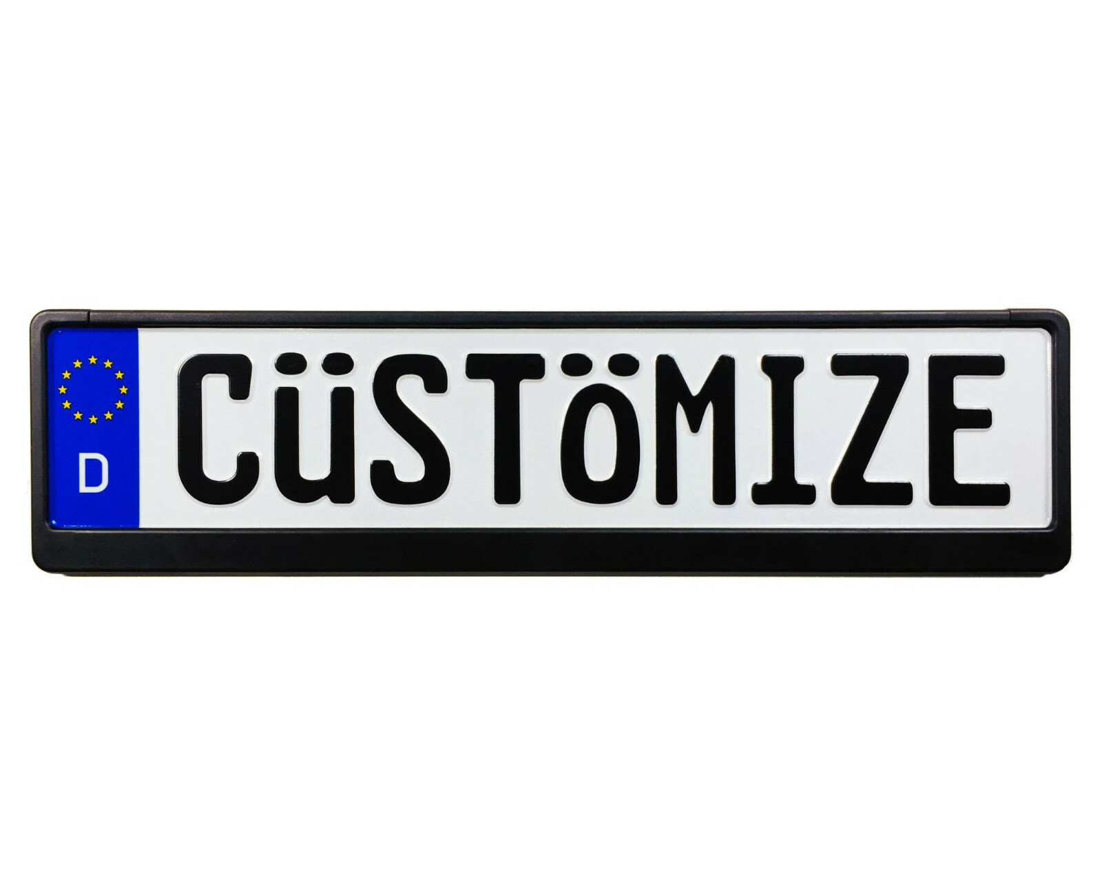 License Plate Number Plate Custom Text Customized set of 10 pcs