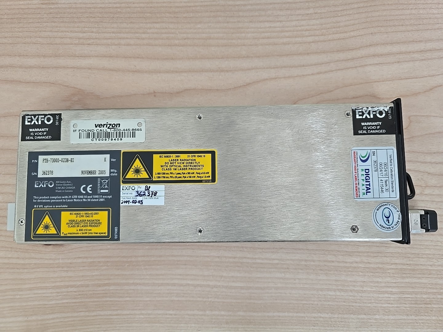 EXFO FTB-7300D Single Mode OTDR Module,  FTB-7300D-023B-EI, With SC Connector