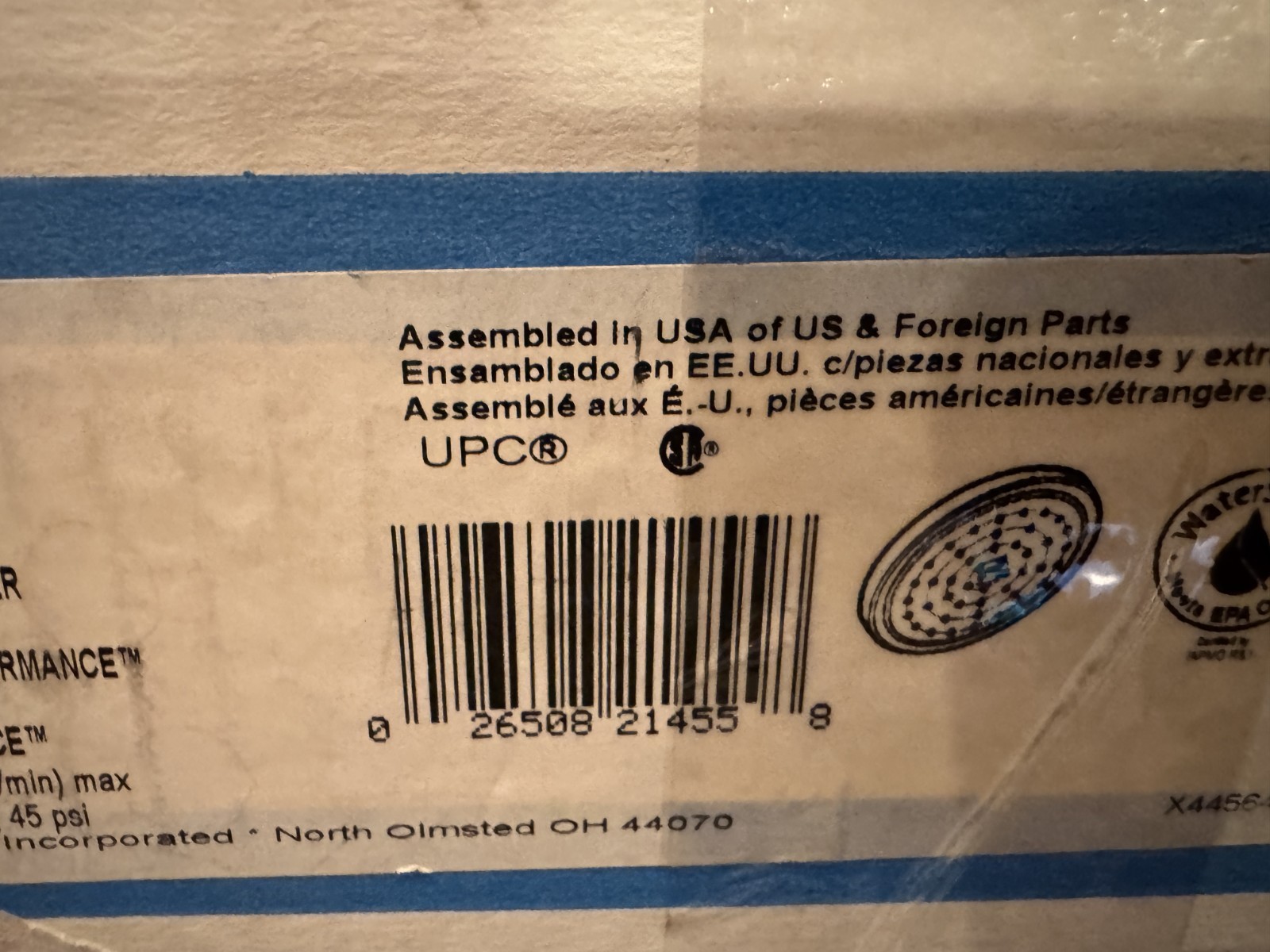 Moen S176EP Chrome 7in Rainshower Eco-Performance Shower Head 1.5 GPM New