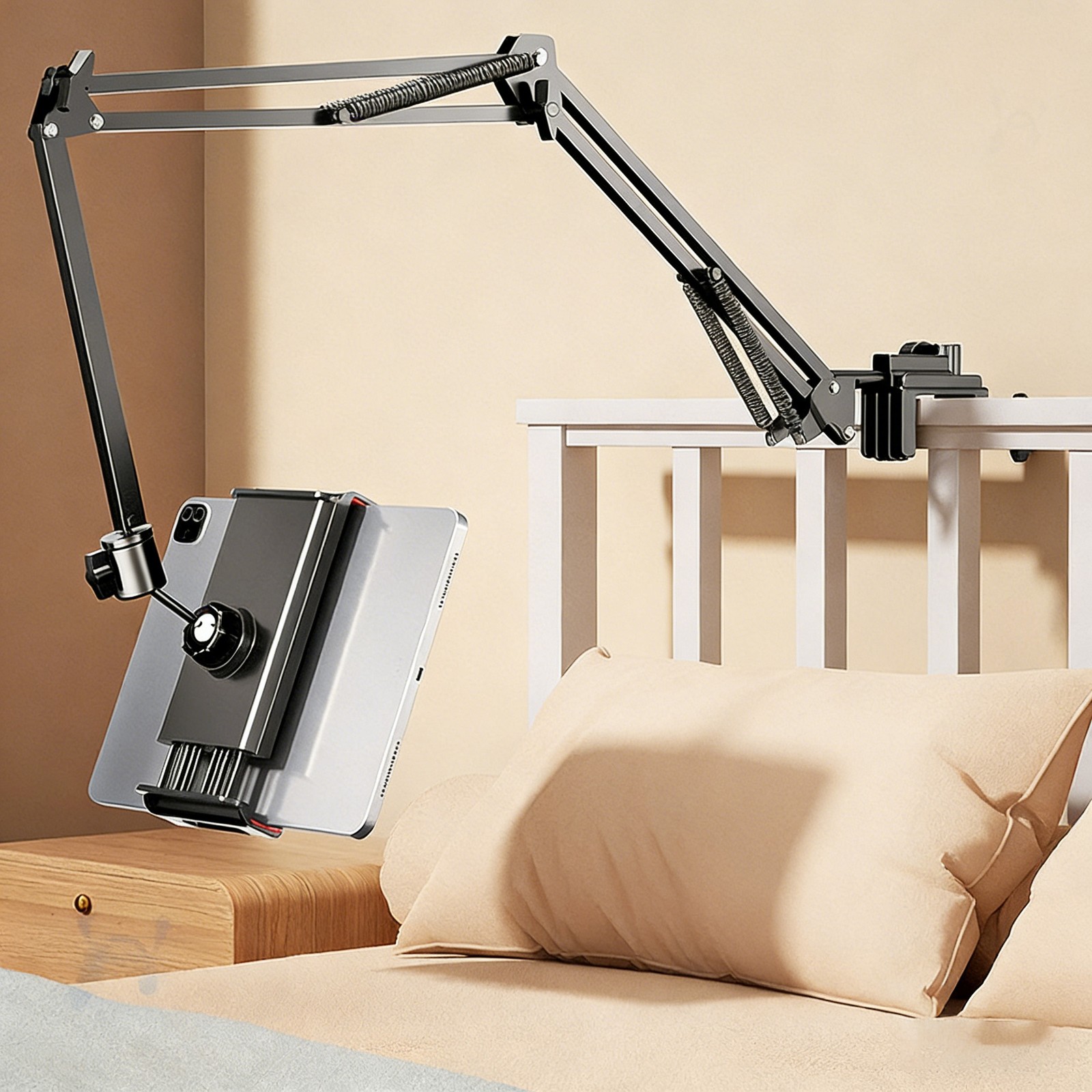 Tablet Stand Phone Holder Long Arm Lazy Bed Desk Mount For iPhone iPad Kindle