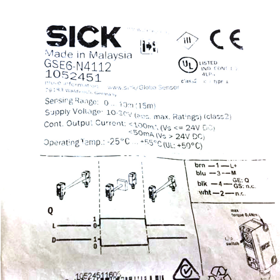 SICK GSE6-N4112 Miniature photoelectric sensors  NPN New