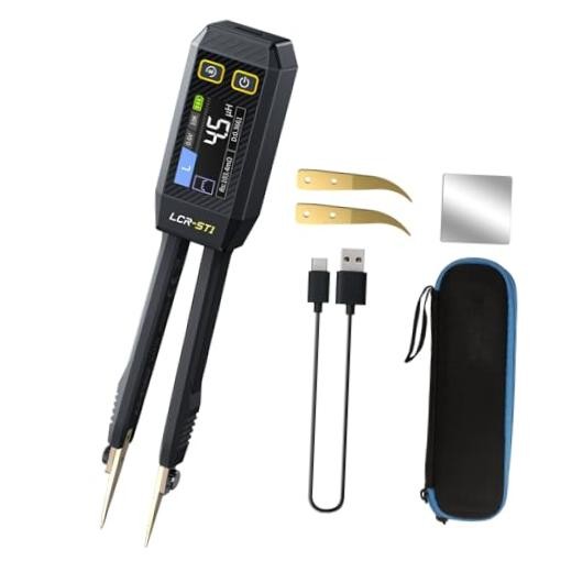 FNRSI Upgraded Version LCR-ST1 Mini Smart LCR Meter, SMD Tester, ESR Meter -