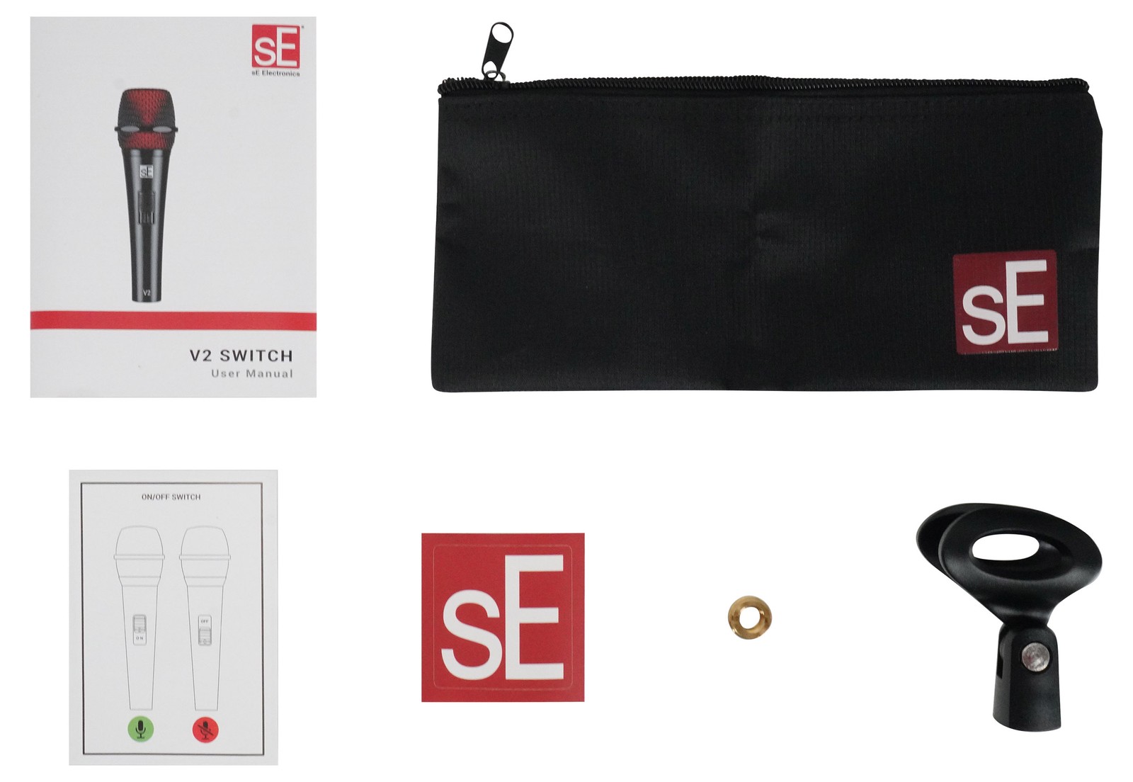 Se Electronics V2 SWITCH Dynamic Handheld Microphone Mic+External Windscreen
